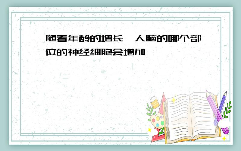 随着年龄的增长,人脑的哪个部位的神经细胞会增加