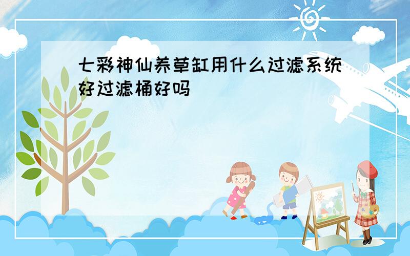 七彩神仙养草缸用什么过滤系统好过滤桶好吗