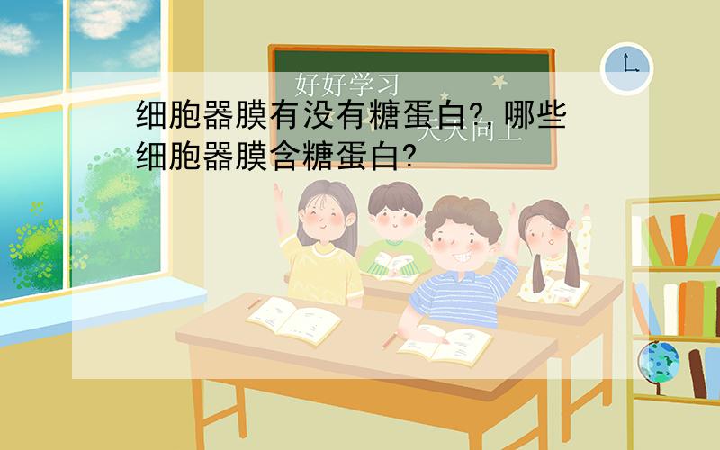 细胞器膜有没有糖蛋白?,哪些细胞器膜含糖蛋白?