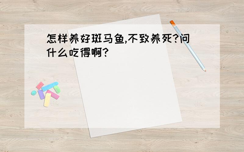 怎样养好斑马鱼,不致养死?问什么吃得啊?