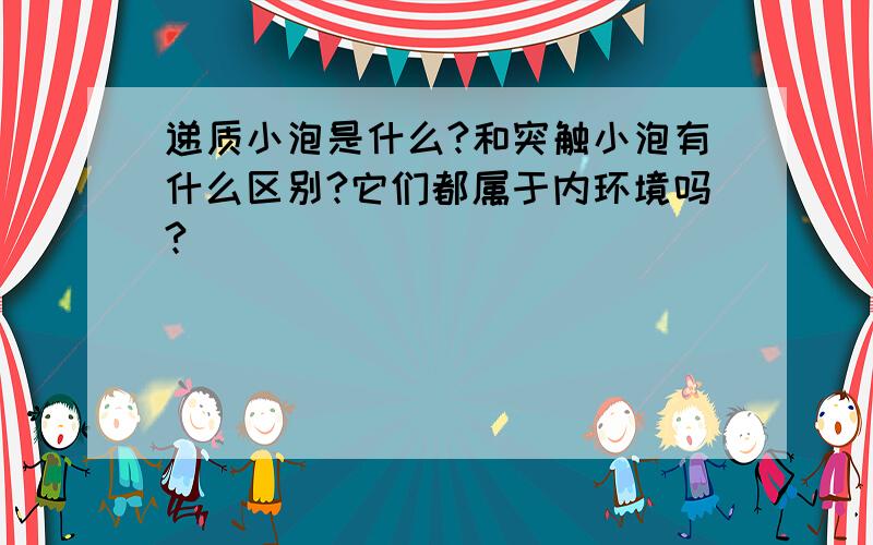 递质小泡是什么?和突触小泡有什么区别?它们都属于内环境吗?