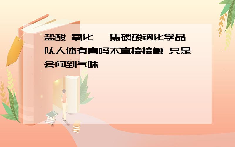 盐酸 氧化镁 焦磷酸钠化学品队人体有害吗不直接接触 只是会闻到气味