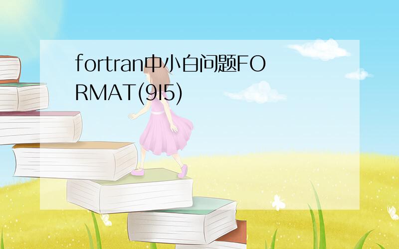 fortran中小白问题FORMAT(9I5)