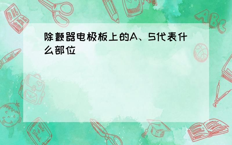 除颤器电极板上的A、S代表什么部位