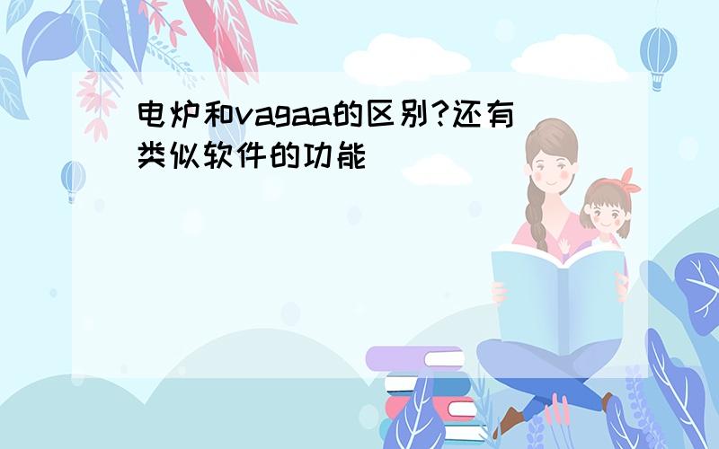 电炉和vagaa的区别?还有类似软件的功能