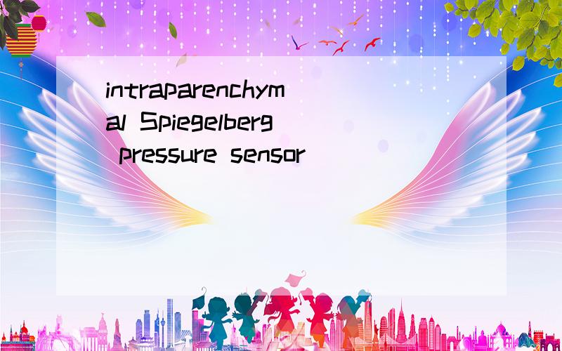 intraparenchymal Spiegelberg pressure sensor