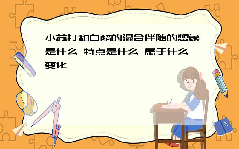 小苏打和白醋的混合伴随的想象是什么 特点是什么 属于什么变化