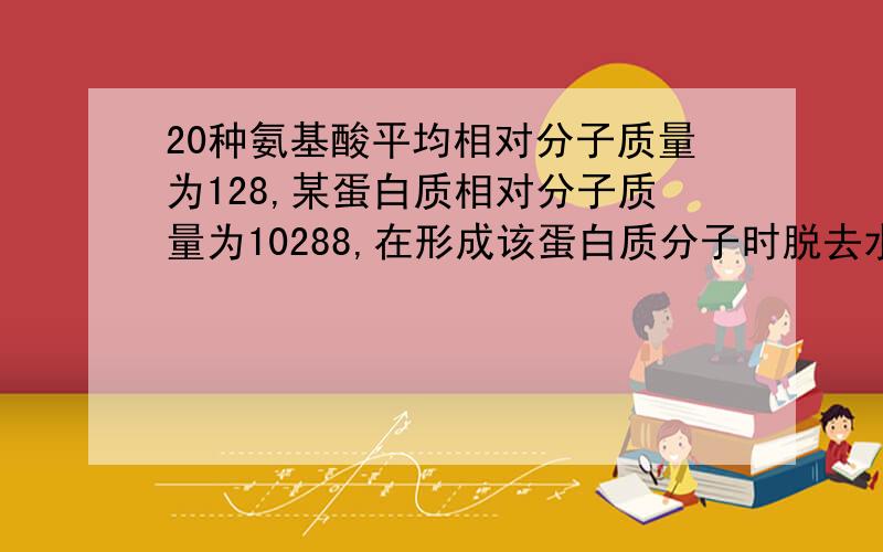 20种氨基酸平均相对分子质量为128,某蛋白质相对分子质量为10288,在形成该蛋白质分子时脱去水的总量为1548.那么组成该蛋白质的肽链数?   我的过程是10288/128=80说明有80个氨基酸,1548/18=86个水?