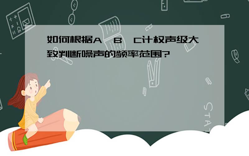 如何根据A、B、C计权声级大致判断噪声的频率范围?