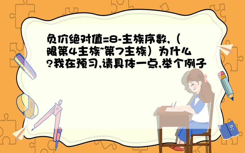 负价绝对值=8-主族序数,（限第4主族~第7主族）为什么?我在预习,请具体一点,举个例子