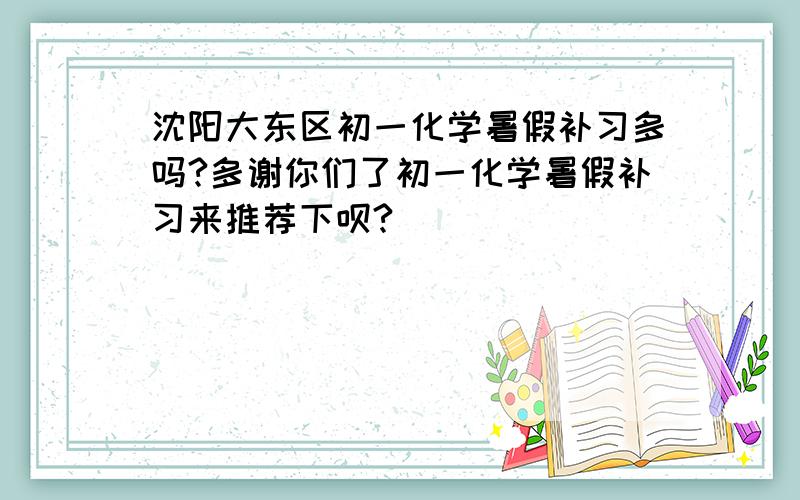 沈阳大东区初一化学暑假补习多吗?多谢你们了初一化学暑假补习来推荐下呗?