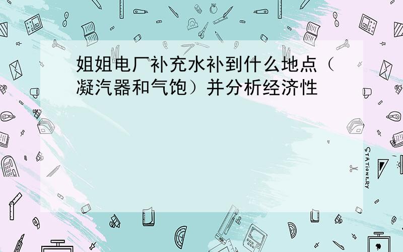 姐姐电厂补充水补到什么地点（凝汽器和气饱）并分析经济性