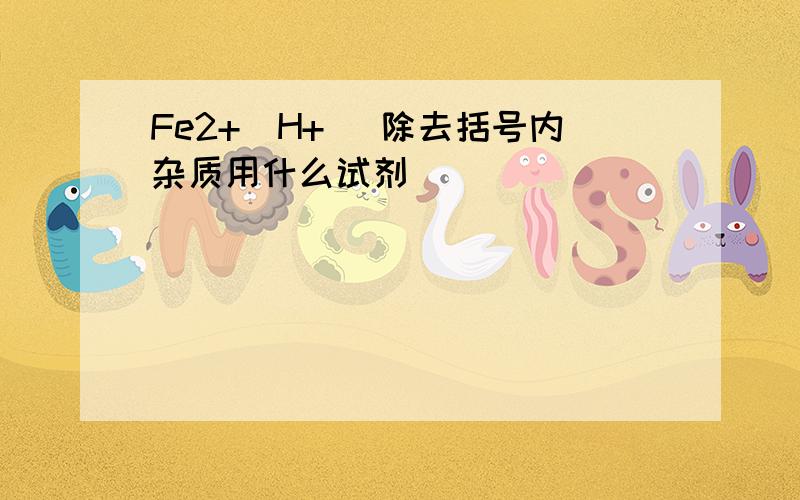 Fe2+（H+） 除去括号内杂质用什么试剂