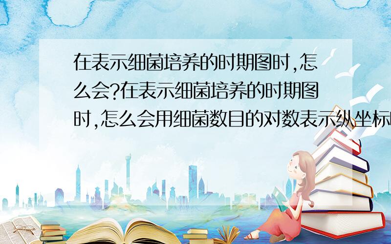 在表示细菌培养的时期图时,怎么会?在表示细菌培养的时期图时,怎么会用细菌数目的对数表示纵坐标啊?说明:可能