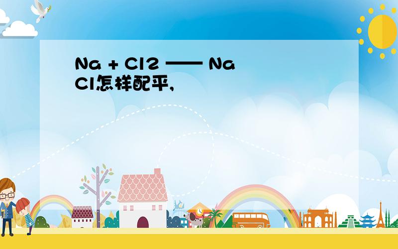 Na + Cl2 —— NaCl怎样配平,