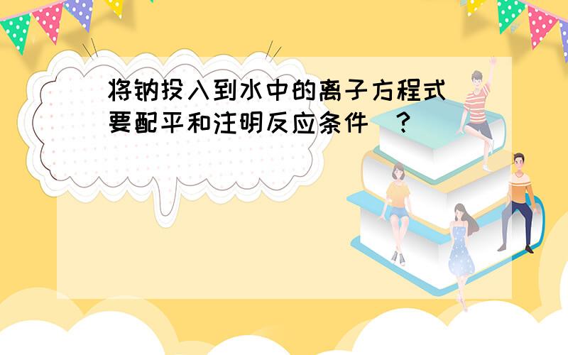 将钠投入到水中的离子方程式（要配平和注明反应条件）?