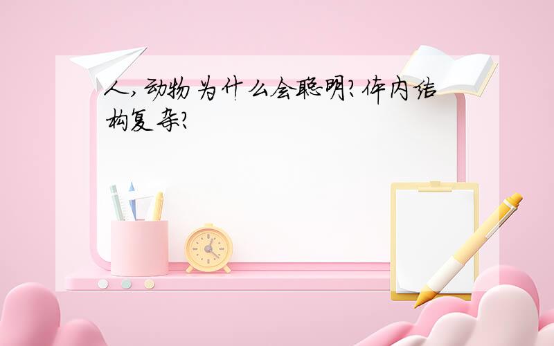 人,动物为什么会聪明?体内结构复杂?