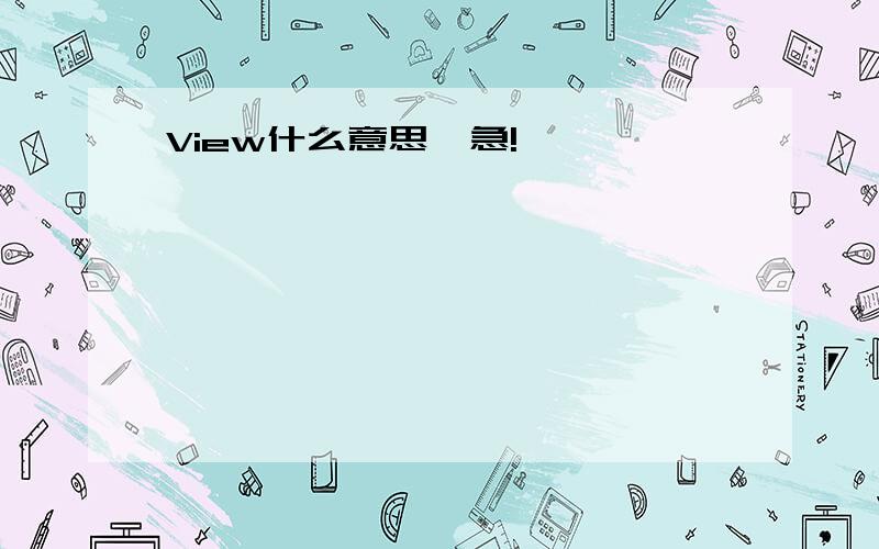 View什么意思,急!