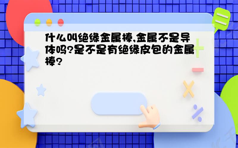 什么叫绝缘金属棒,金属不是导体吗?是不是有绝缘皮包的金属棒?