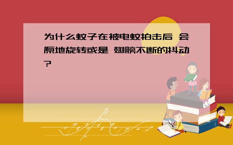 为什么蚊子在被电蚊拍击后 会原地旋转或是 翅膀不断的抖动?