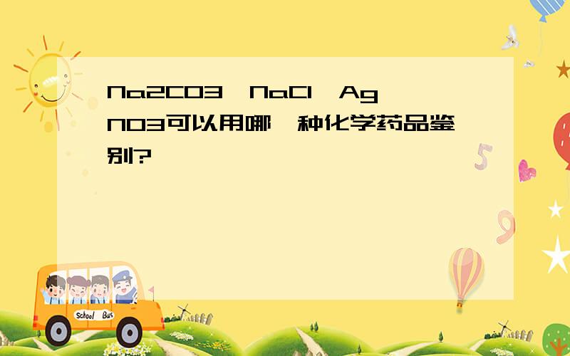 Na2CO3,NaCl,AgNO3可以用哪一种化学药品鉴别?