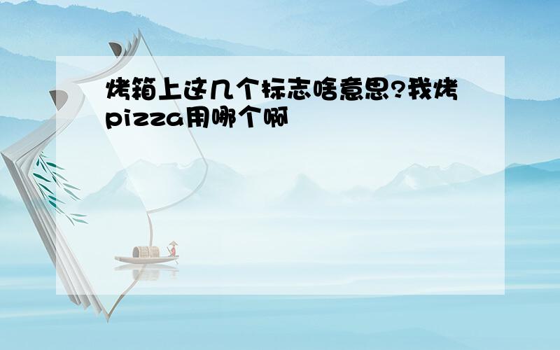 烤箱上这几个标志啥意思?我烤pizza用哪个啊